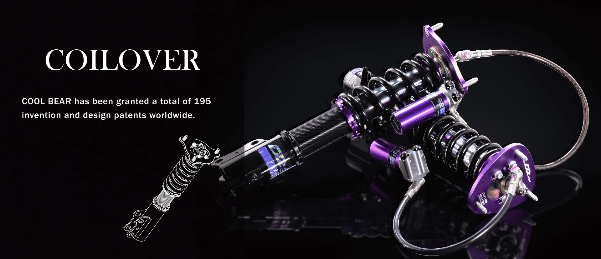 Coilover. TW RACING has been granted a total of 195 invention and design patents worldwide.
