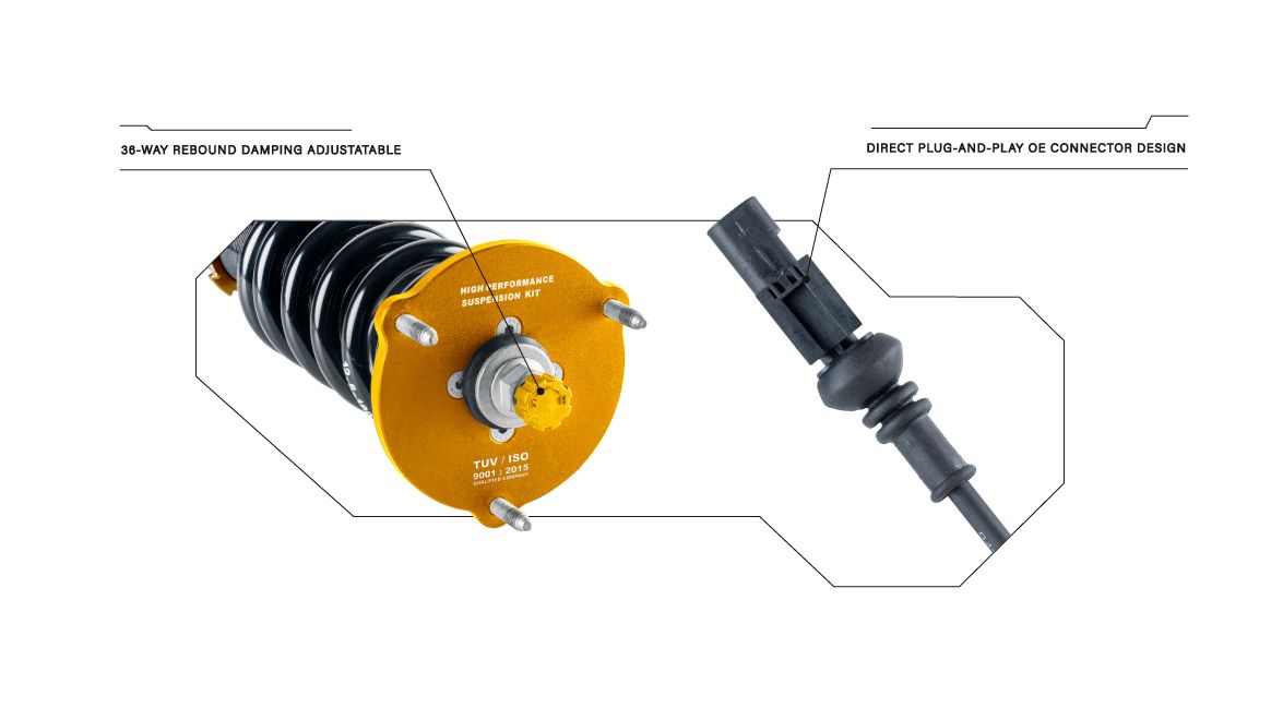 ED-N damping adjuster and plug-and-play OE connector